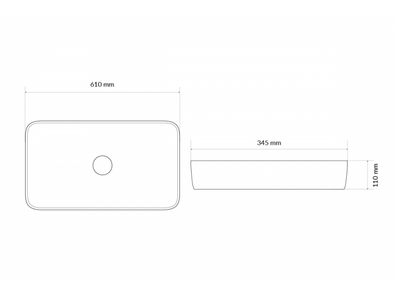 Купить Раковина Excellent Cori 61 CEAC.3301.610WH, накладная, 61 х 34,5 см