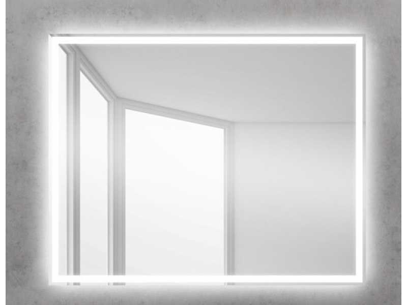 Купить Зеркало BelBagno SPC-GRT-900-800-LED-BTN 90 x 80 см со встроенным светильником и кнопочным выключателем