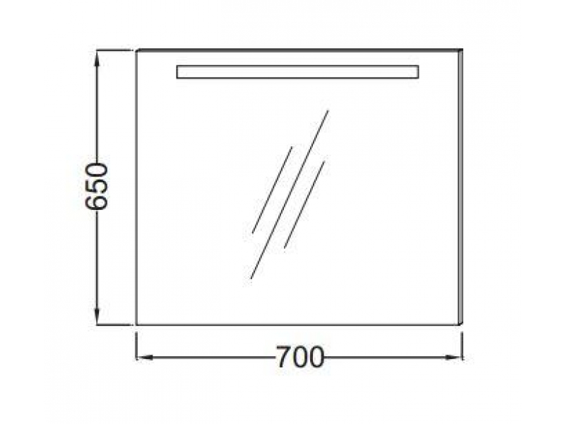 Купить Зеркало Jacob Delafon 70 см, с подсветкой, EB1412-NF