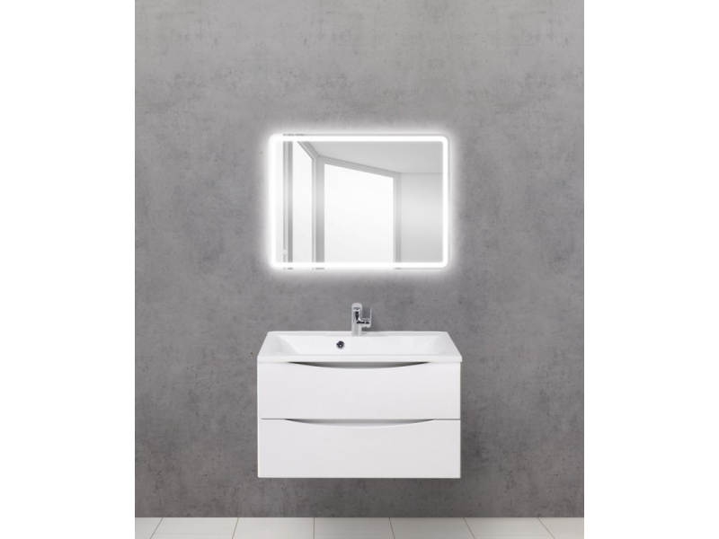 Купить Зеркало BelBagno SPC-MAR-700-800-LED-TCH 70 x 80 см со встроенным светильником и сенсорным выключателем