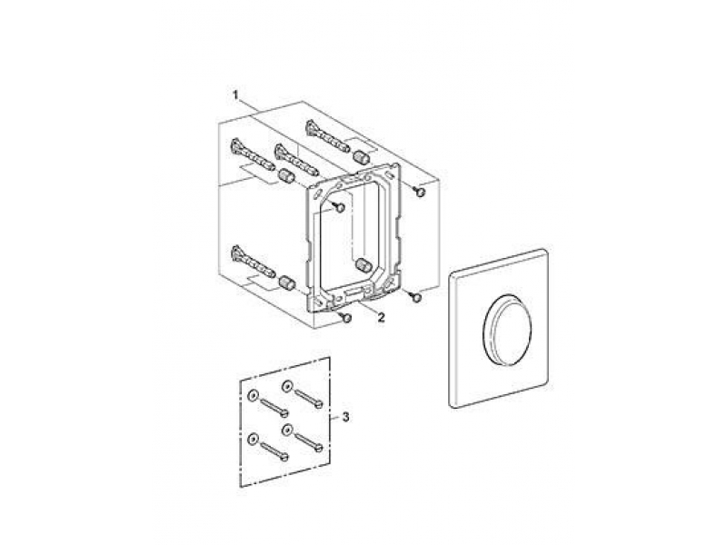 Купить Кнопка для инсталляции Grohe Skate Air 38564000