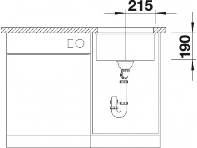 Купить Кухонная мойка Blanco Subline 400-U 523422, антрацит