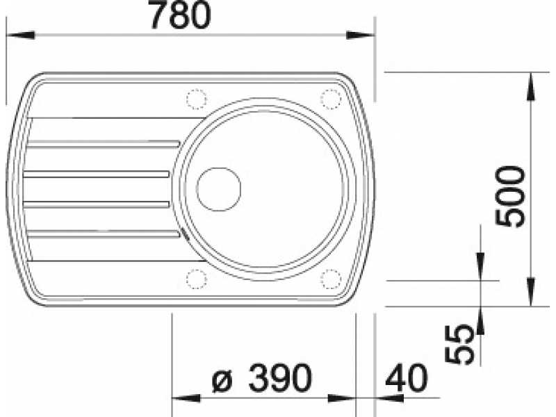 Купить Мойка Blanco Rondoval 45 S 515766, шампань