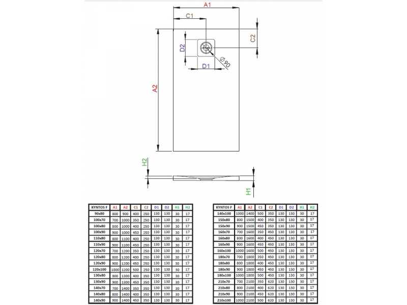 Купить Поддон для душа Radaway Kyntos F, 160 x 100 см, прямоугольный, HKF160100-04