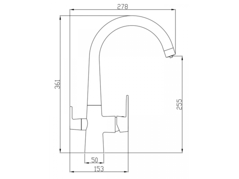 Купить Смеситель Zorg Steel Hammer SH 819 BLACK BR для кухни под фильтр, черный металлик/бронза