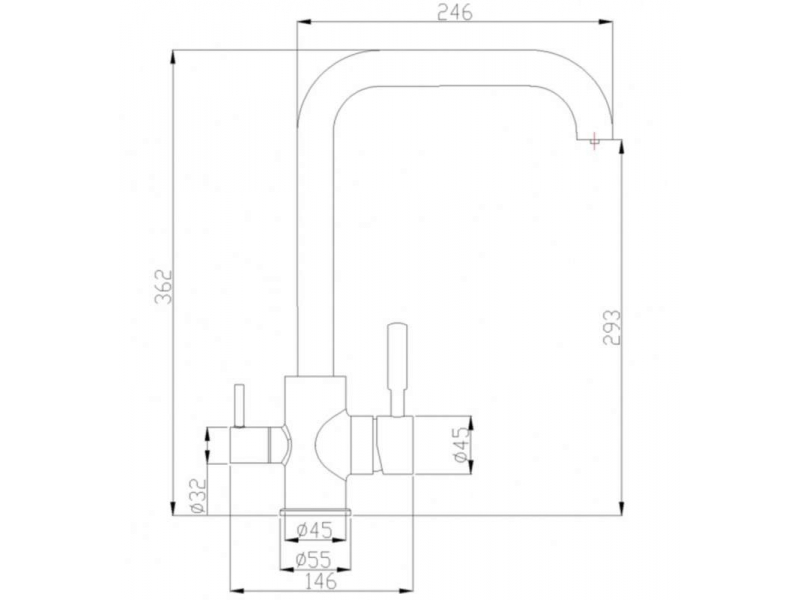 Купить Смеситель Zorg Steel Hammer SH 715 BLACK BR для кухни под фильтр, черный металлик/бронза