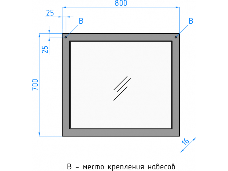 Купить Зеркало Style Line Сакура 80 ЛС-00000071, 80 см, подвесное, венге