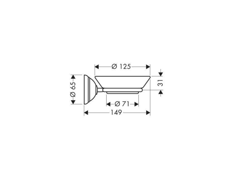 Купить Мыльница Axor Carlton 41433090, хром с золотом