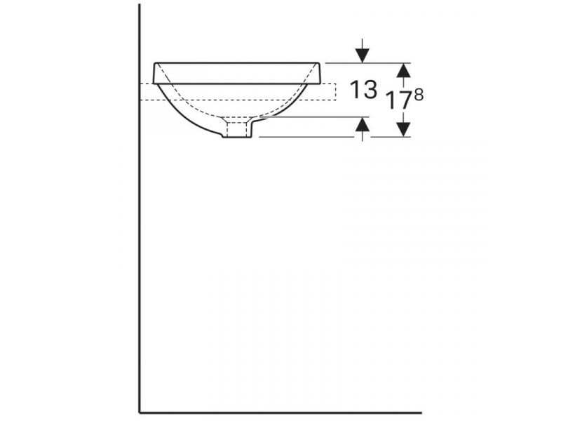 Купить Раковина Geberit Variform 500.702.01.2 40 x 40 см круглая, без перелива