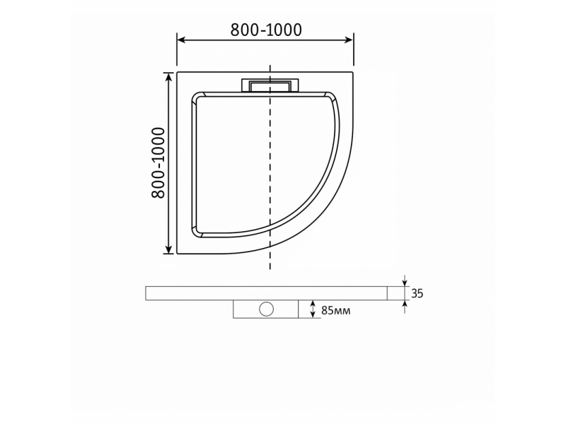 Купить Душевой поддон RGW GWS-31, 90 x 90 см