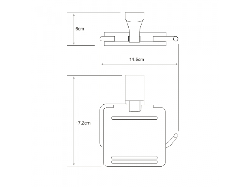 Купить Держатель для туалетной бумаги WasserKRAFT Exter К-5225 с крышкой