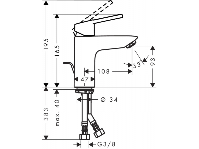 Купить Смеситель Hansgrohe Logis loop, для раковины, хром, 71151000