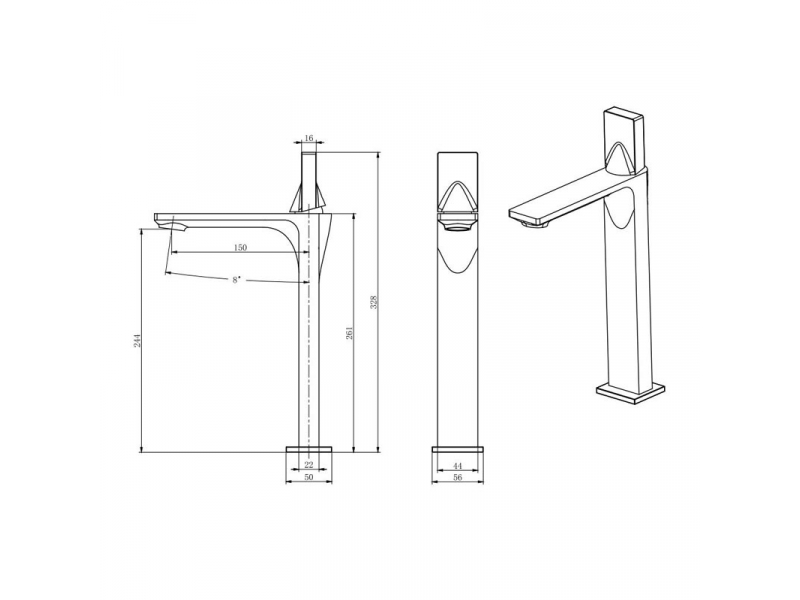 Купить Смеситель для кухни Gllon GL-119 2001C