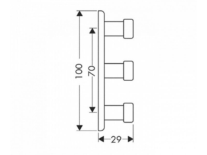 Купить Крючок тройной Axor SteeL 41283800 sntx