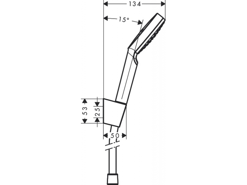 Купить Душевой гарнитур Hansgrohe Crometta 1jet 26567400, шланг 160 см, белый/хром