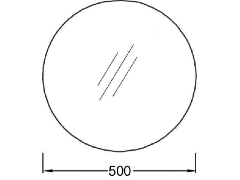 Купить Зеркало Jacob Delafon 50 см, круглое, с подсветкой, EB1450-NF