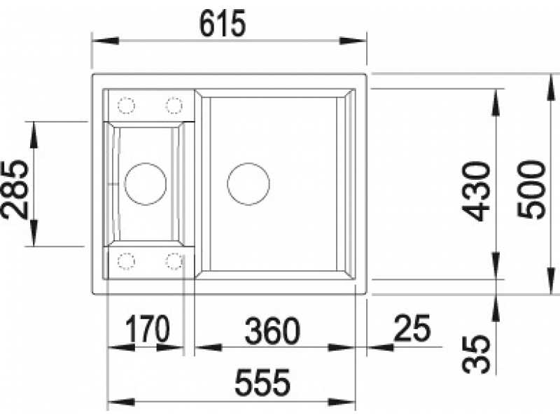 Купить Кухонная мойка Blanco Metra 6S Compact 517353, серый беж