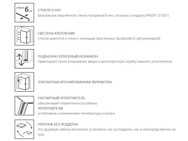 Купить Душевой уголок Radaway Almatea KDD 100L*100R, 100 x 100 х 195 см стекло графит, профиль хром, 32172-01-05N