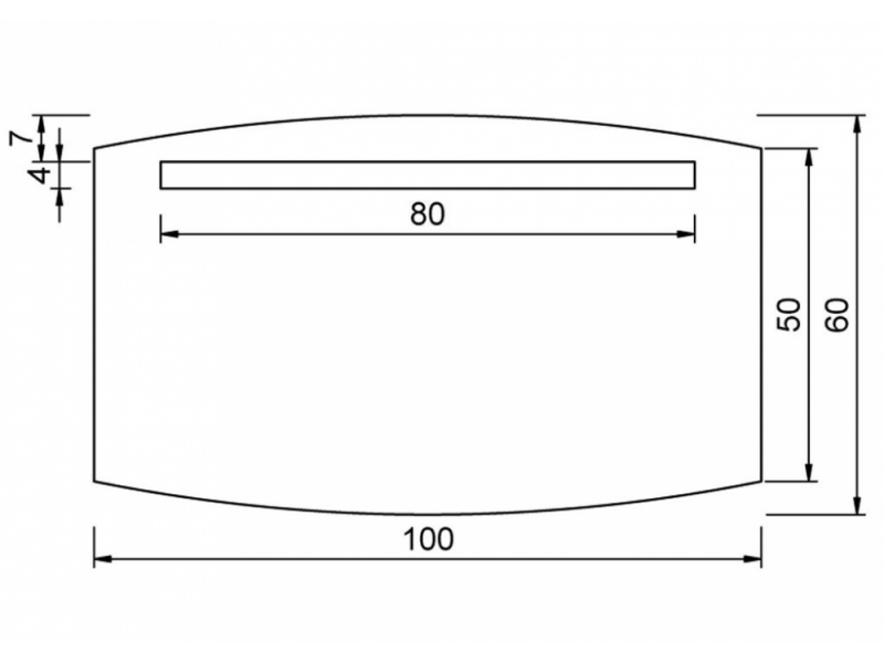 Купить Зеркало Aquanet TH-46 100*60 00180760