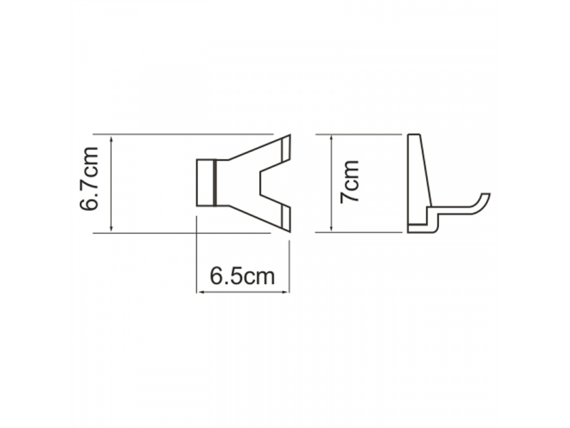 Купить Крючок двойной WasserKRAFT K-6023D, хром