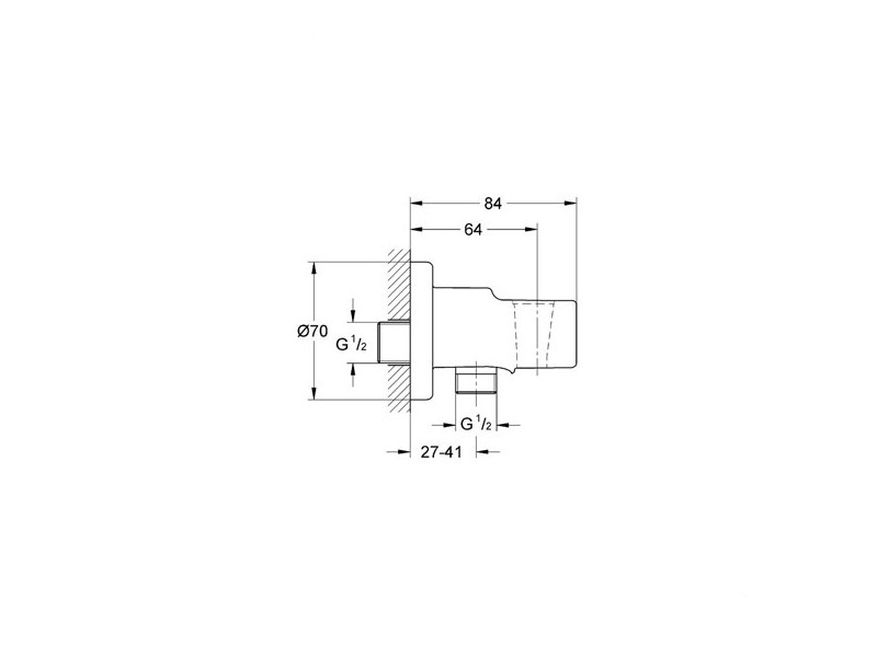 Купить Гигиенический душ со смесителем Grohe BauLoop 124896, ручной, лейка - белая