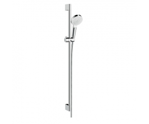 Душевой гарнитур Hansgrohe Crometta 1jet 26537400, штанга 90 см, белый/хром