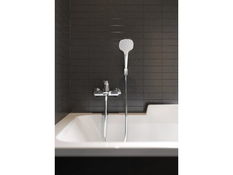 Купить Душевой гарнитур Hansgrohe Croma Select E Vario 26413400, белый/хром