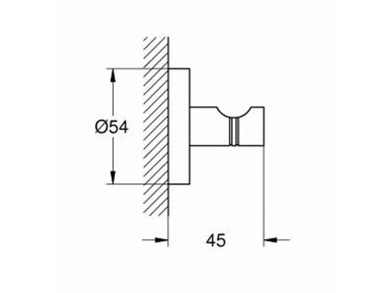 Купить Крючок Grohe Essentials 40364GL1, холодный рассвет глянец