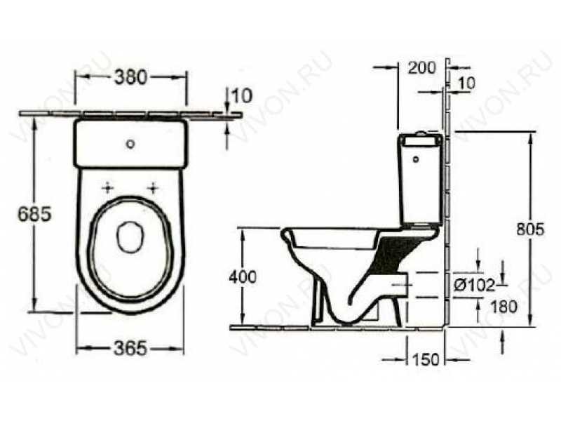 Купить Напольный унитаз Gustavsberg Perl 4021RH