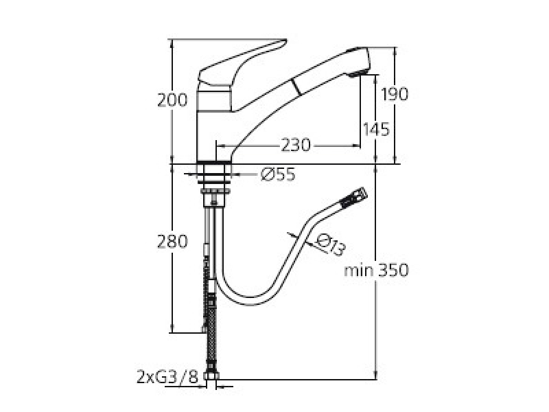 Купить Смеситель Ideal Standard Cerasprint New B5347AA для кухни