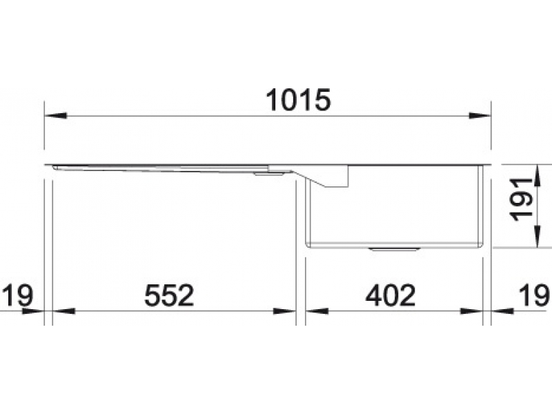 Купить Мойка Blanco Claron 400/550-T-IF 517232 (517233), левая/правая