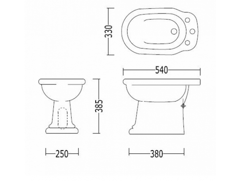 Купить Биде Devon&Devon New Etoile IBBID(1)FNET, напольное