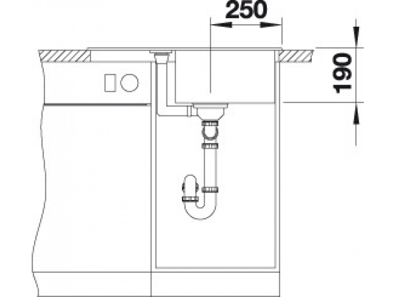 Купить Мойка Blanco Metra 45S Compact, 519581, кофе, SILGRANIT, 68 x 50 x 19 см