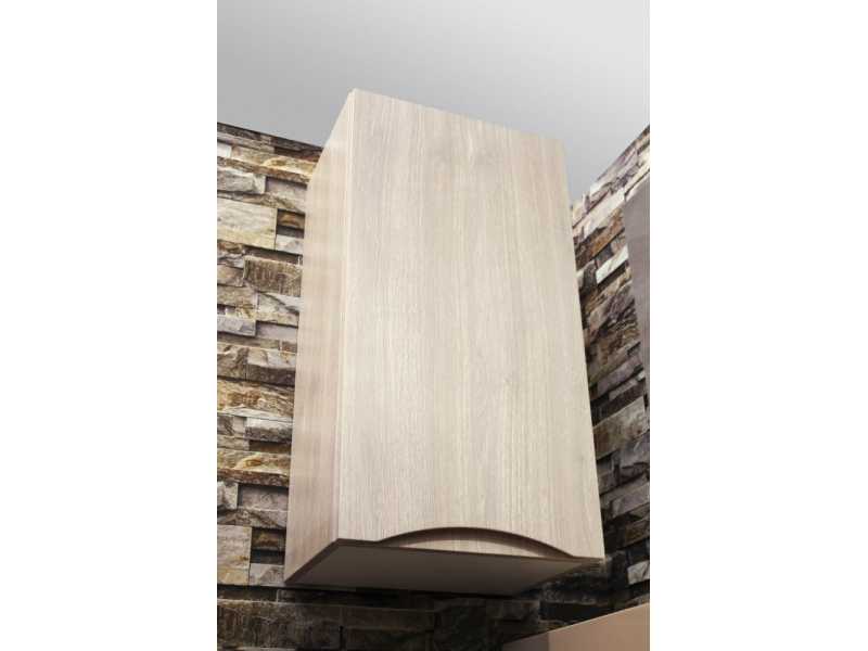 Купить Шкаф подвесной BelBagno FLY-MARINO-750-1A-SC-RG-P-R, 40 х 30 х 75 см, Rovere Grigio/светлое дерево, правосторонний