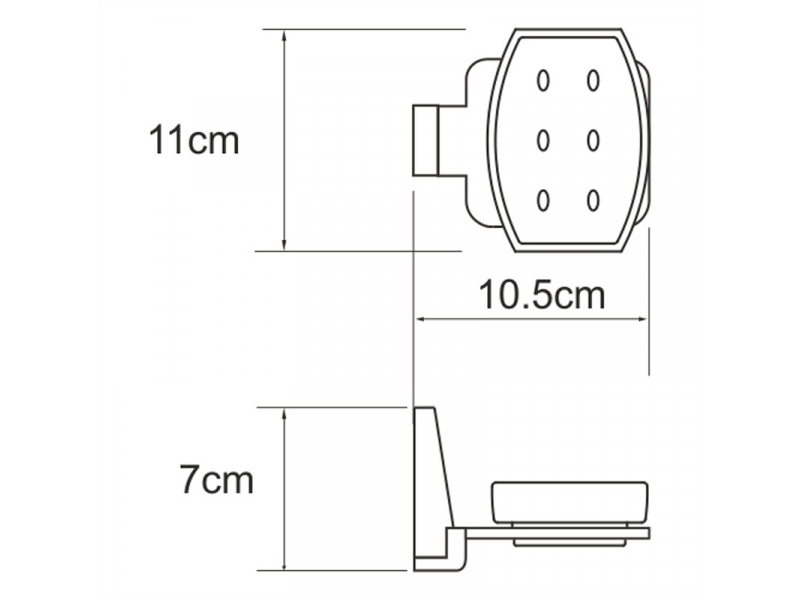 Купить Мыльница с держателем WasserKRAFT Abens K-3229