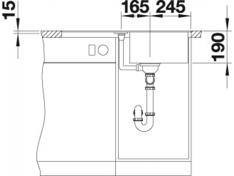 Купить Мойка Blanco Metra 45 S-F, 519082, SILGRANIT, алюметаллик, 77 x 49 см