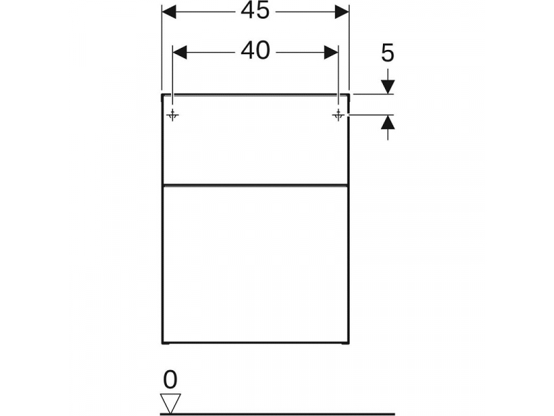 Купить Шкафчик Geberit iCon 840045000, 45 см, цвет белый