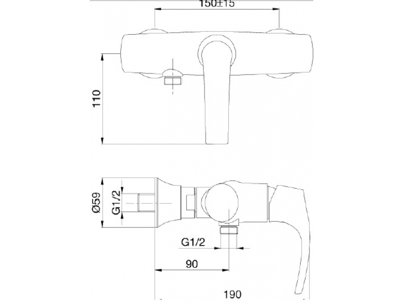 Купить Смеситель Jacob Delafon Symbol E71682 для душа с эксцентриками