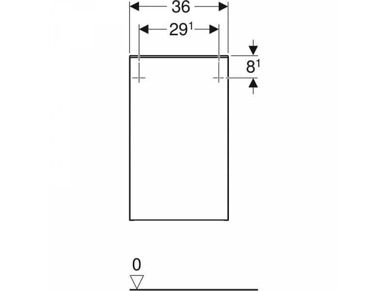 Купить Шкафчик Geberit Smyle Square 500.359.JK.1/500.360.JK.1, 36 см, цвет лава