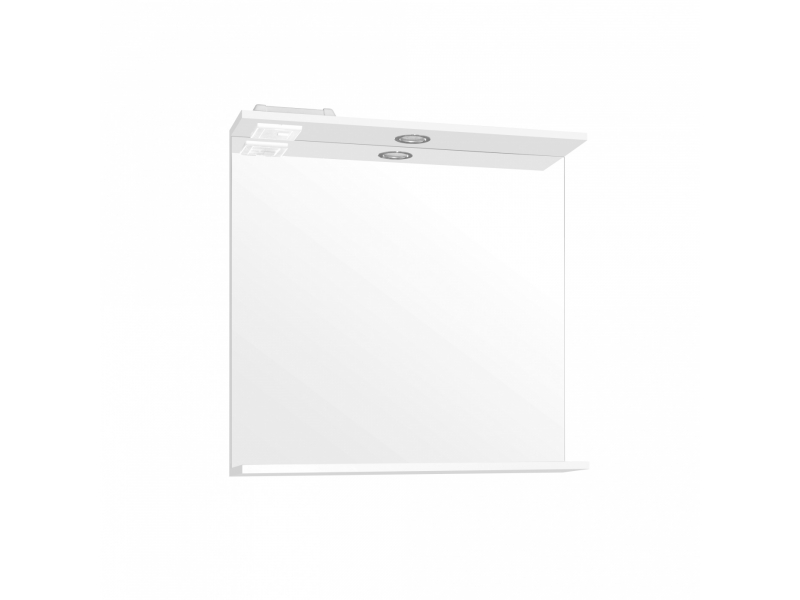 Купить Зеркало Style Line Инга 70/С ЛС-00000642, 70 см, подвесное, с подсветкой, белое