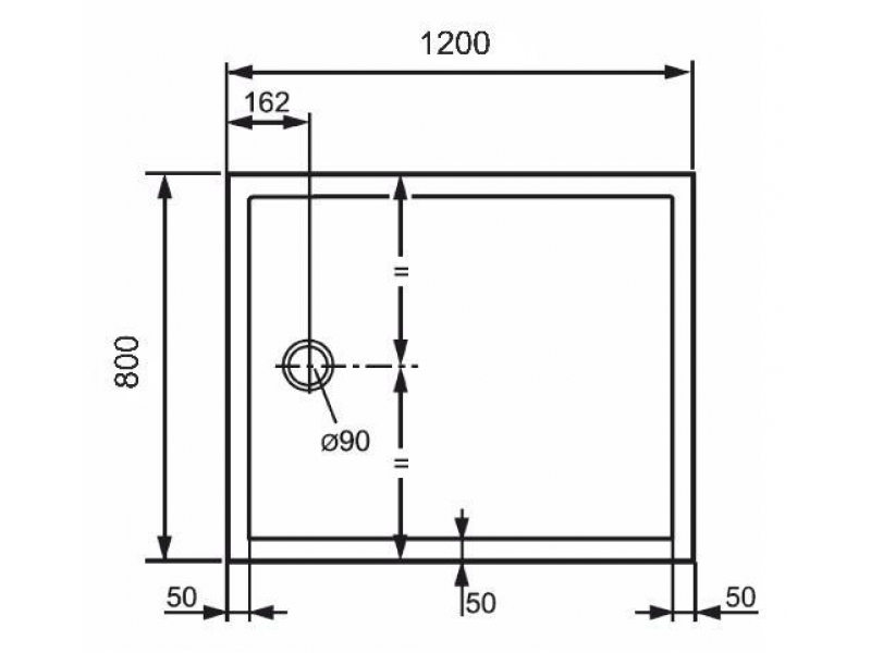 Купить Душевой поддон Huppe PURANO 120 x 80 x h4 см, 202163.055, из искусственного камня