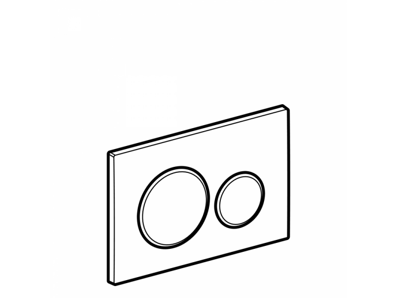 Купить Клавиша Geberit Sigma Type 20 115.882.JQ.1, двойной смыв, глянцевый хром (не оставляет отпечатки пальцев)