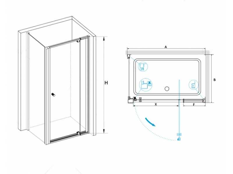 Купить Душевой уголок RGW PA-32, 04083277-11, 70 х 70 x 185 см, дверь распашная, стекло прозрачное, хром