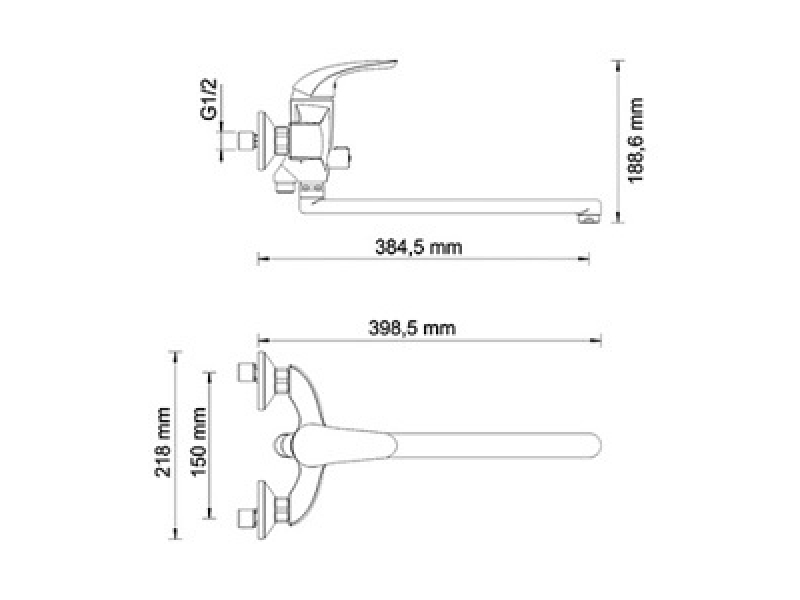 Купить Смеситель WasserKRAFT 2802L для ванны, хром