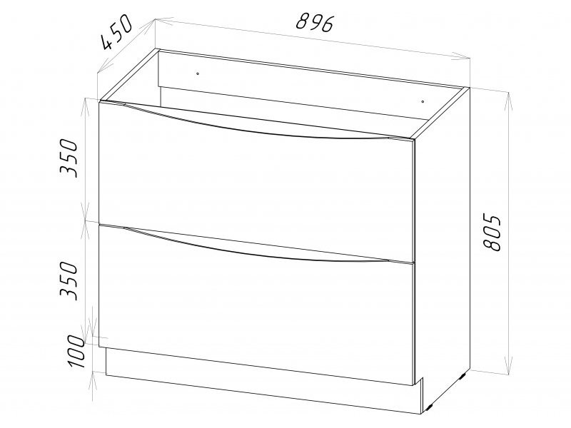 Купить Тумба под раковину BelBagno Marino MARINO-900-2C-PIA-BL-P, 90 х 45 х 80 см, Bianco Lucido - белый глянец