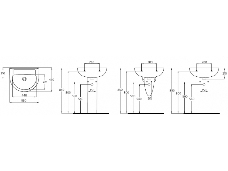 Купить Раковина Ideal Standard Ecco W434001