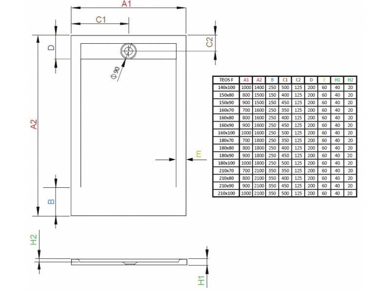 Купить Поддон для душа Radaway Teos F, 160 x 100 см, прямоугольный, HTF160100-74