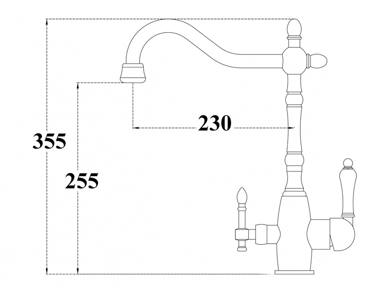 Купить Смеситель Zorg Clean Water ZR 312 YF-50-BR LIGHT для кухни под фильтр, цвет светлая бронза