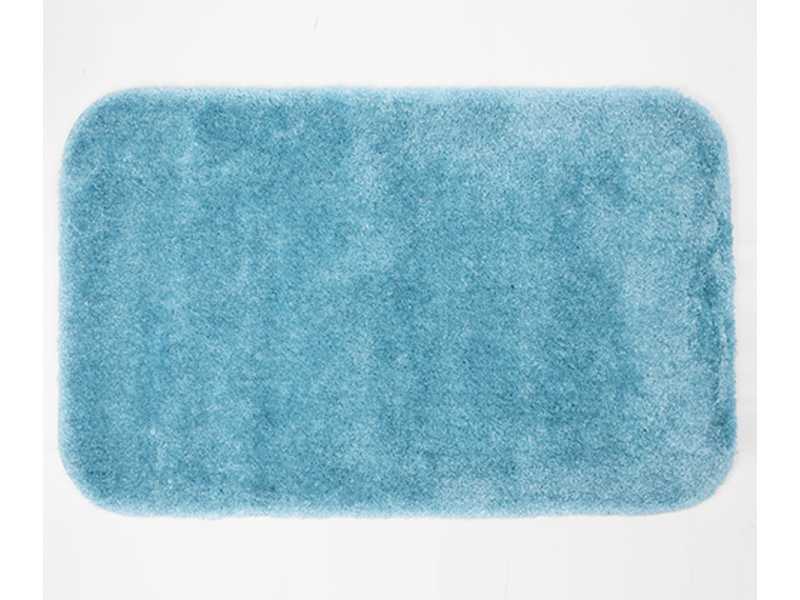 Купить Коврик WasserKraft Wern BM-2593 Turquoise напольный, цвет - бирюзовый, 90 х 57 см