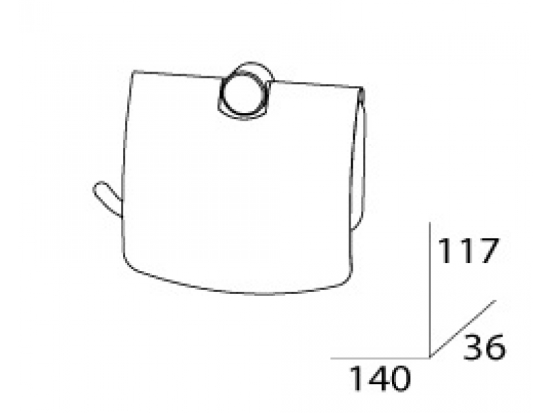 Купить Держатель туалетной бумаги с крышкой FBS Universal UNI 048